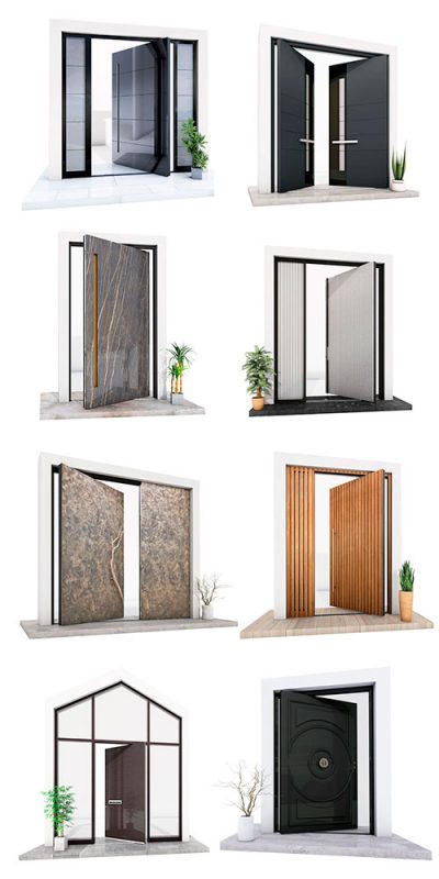 вхідні двері вінниця київ дизайн алекс века панельні алюмінієві металопластикові преміум дорогі якісні півот