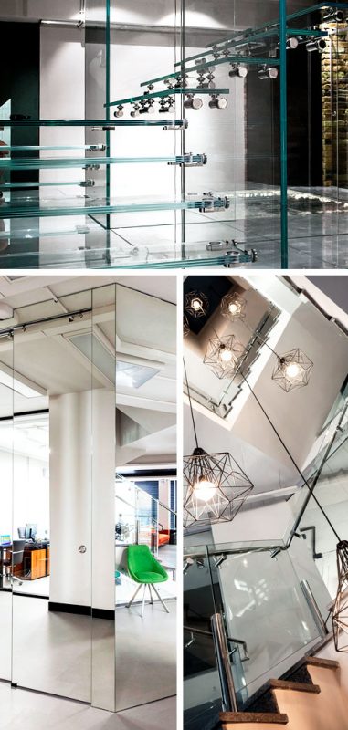 скляні перила сходи вітрові барєри навіси козирки вінниця київ скляні перила в ресторан магазин алекс века вікноплюс